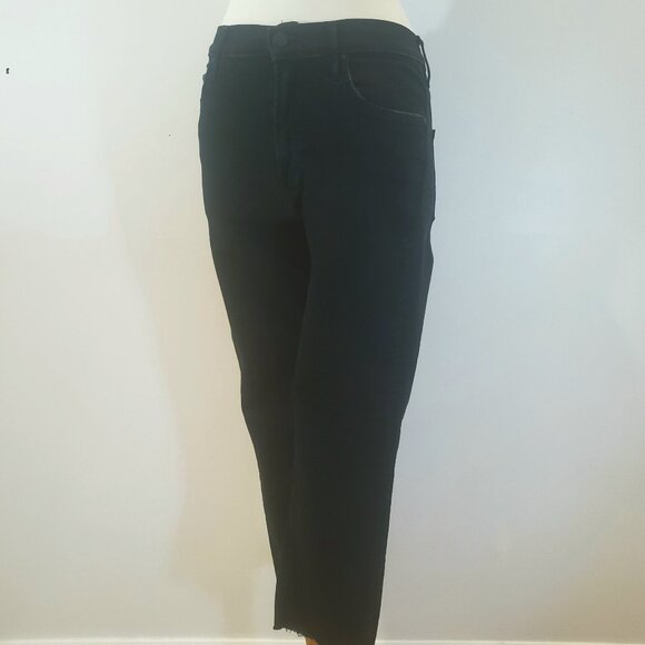 MOTHER Insider Crop Step Black Fray Jeans - Picture 16 of 16